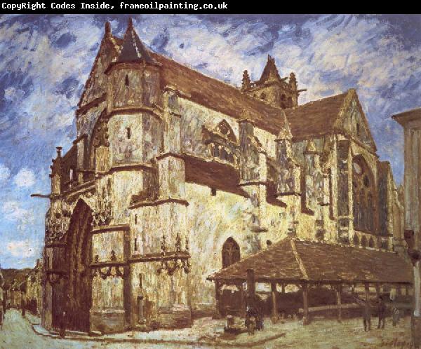 Jean-Antoine Watteau The church at Moret,Evening